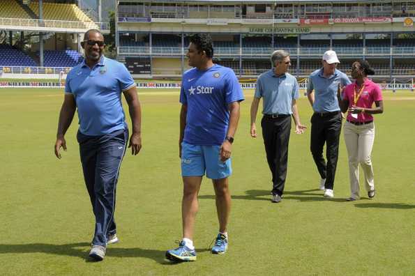 after a quick consultation with Anil Kumble and Phil Simmons, the match officials called the Test off on the fifth morning