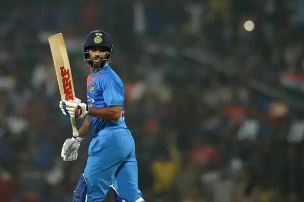 Dhawan made merry after breaking his duck of eight successive T20I innings without a fifty. 