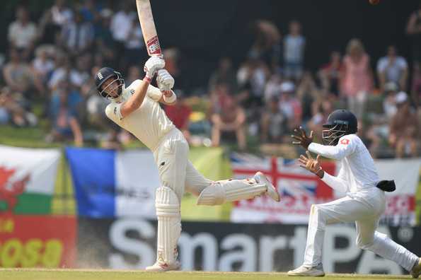 Joe Root found success with sweep shots and carried England forward from a wobbly position