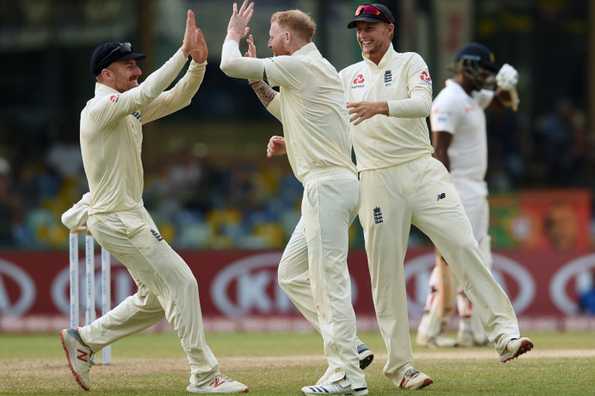 Ben Stokes was hostile with the ball again, bowling short and getting Angelo Mathews for the second time in the Test match.