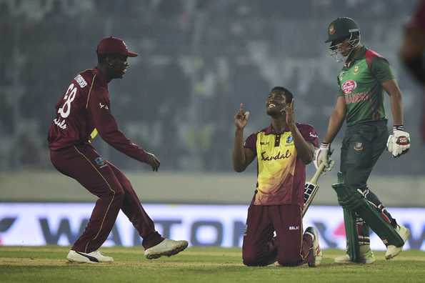 Keemo Paul's fifer followed up Lewis' blitz with the bat to help Windies seal the series