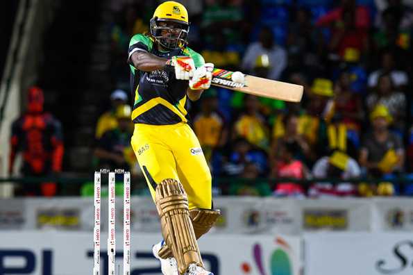 Chris Gayle scored 54 in the chase. Picture credit: CPL