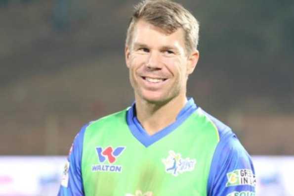 "For me, the most important thing is that I spent a lot of time with my family which meant a lot to me. They play a significant role in what I do" - Warner. Photo courtesy: Sylhet Sixers team