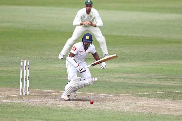 Kusal Perera is unbeaten on 56