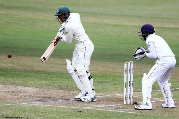 De Kock remained unbeaten on 68 at stumps.