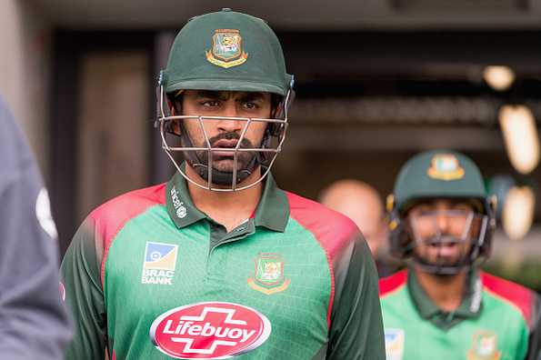 Tamim Iqbal was one of the players about to enter the mosque.