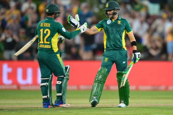 Quinton de Kock and Faf du Plessis will feature in only the opening T20I