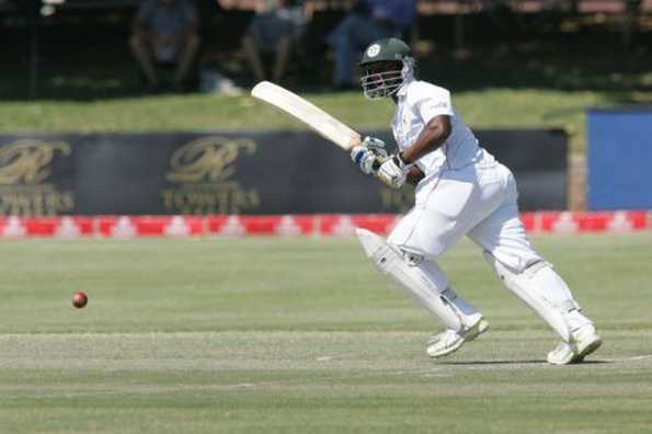 The batsman injured his right thumb during the practice game against New Zealand in Harare.