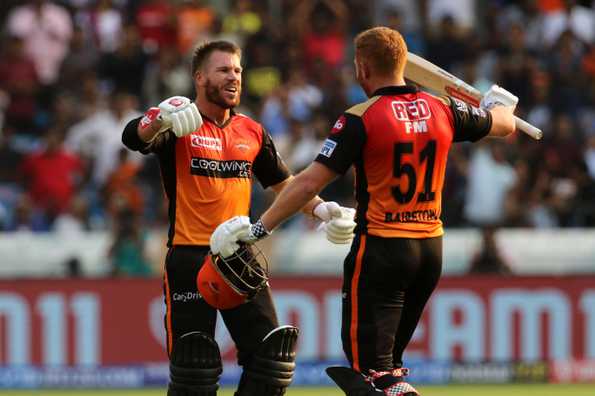 Warner and Bairstow registered the highest opening stand in the IPL history.