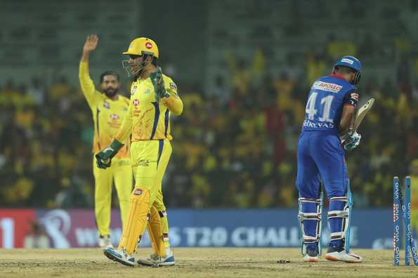 Dhoni effected two sharp stumpings to add to his quickfire cameo with the bat