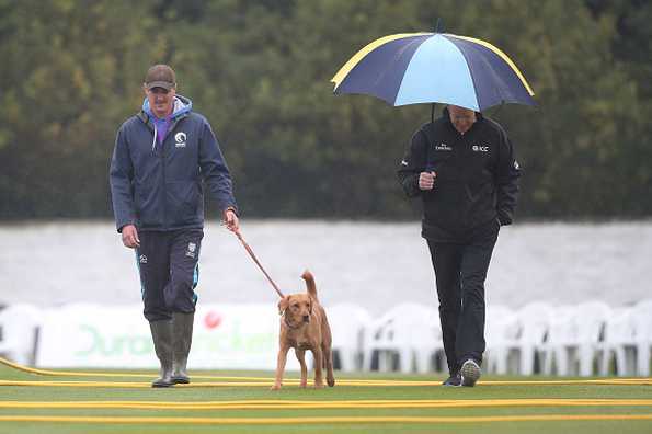 This is the second time in ten days that a game has been abandoned due to rain in Scotland.