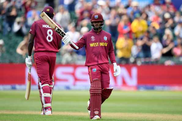 Hope himself sparkled with a hundred, but it was the massive hits from Chris Gayle and Andre Russell that powered West Indies to a mammoth total.