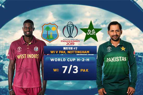 West Indies have a superior head to head record against Pakistan