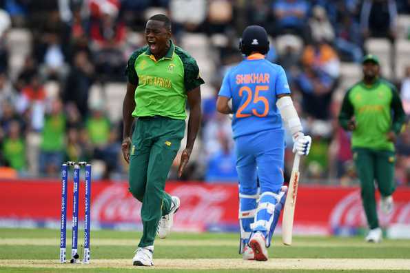 Rabada took 1 wicket but created plenty of chances in his opening spell