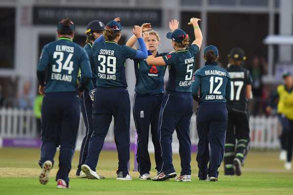 England Women's dominant ways continued in yet another rain-truncated fixture.