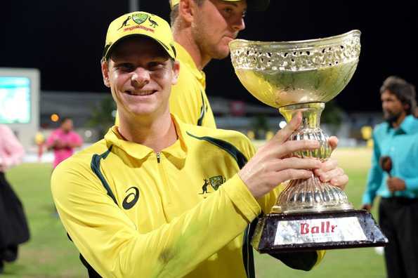 The win against West Indies was Australia's 57th tournament final win in ODIs.