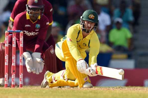 Matthew Wade struck his 8th ODI fifty to power Australia to a competitive total.