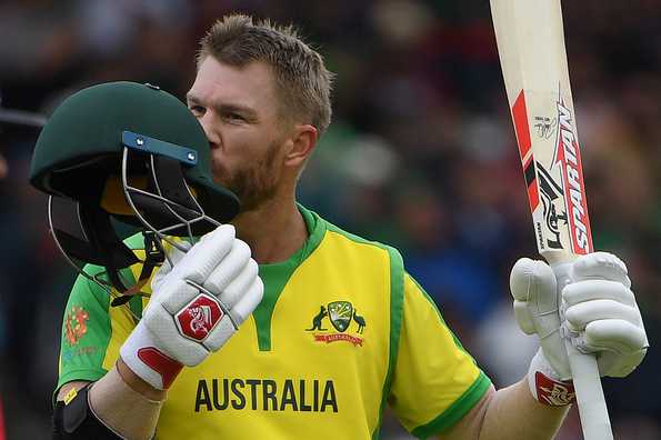 A fine hundred from David Warner helped Australia dominate