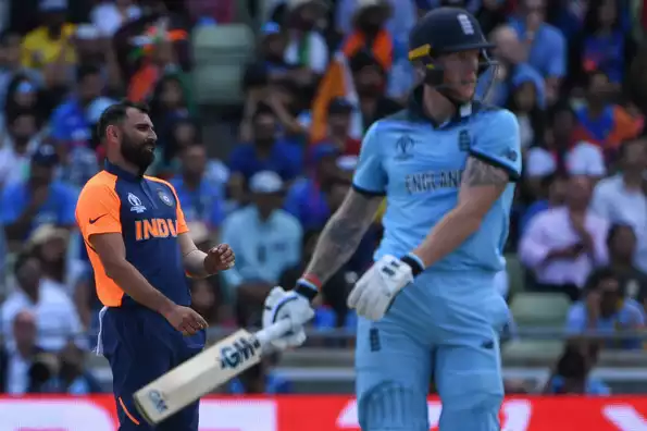 Mohammed Shami bagged a fifer but Ben Stokes's 54-ball 79 helped England finish welltp