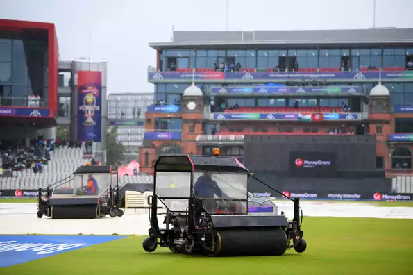 Persistent rain forced the first semifinal into the Reserve Day