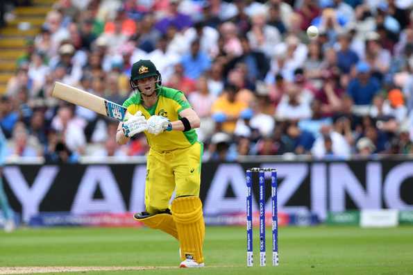 A hardworking innings from Steven Smith gave Australia a fighting total in the second semifinal