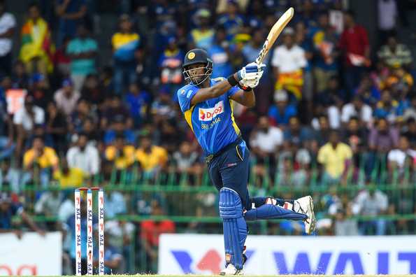 Mathews led Sri Lanka's late charge. 