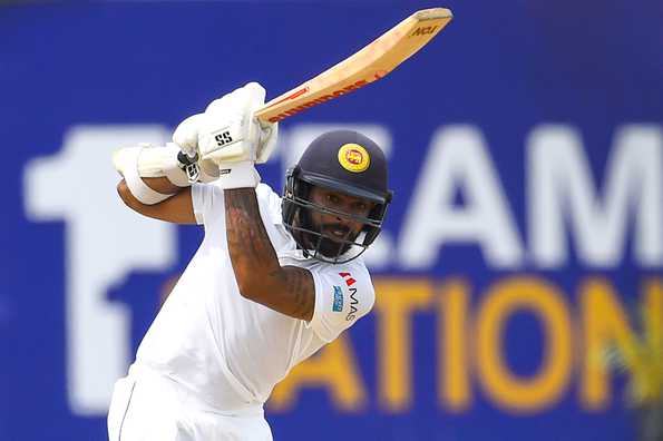 A crucial 61 from Niroshan Dickwella helped Sri Lanka take a slender lead