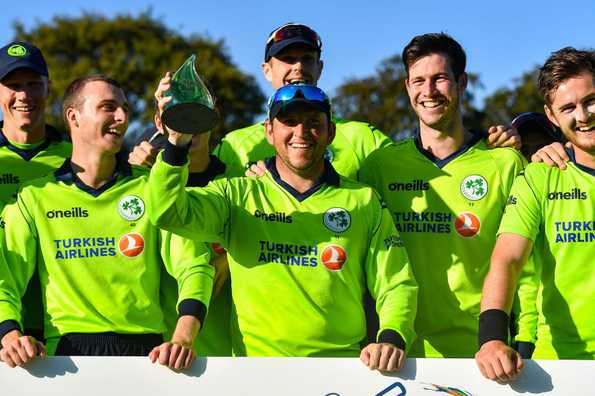 Ireland pipped Scotland to finish with 10 points, topping the table and winning the tri-series. 