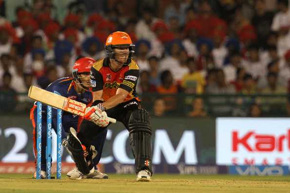 Warner delivered with the bat yet again for SRH.