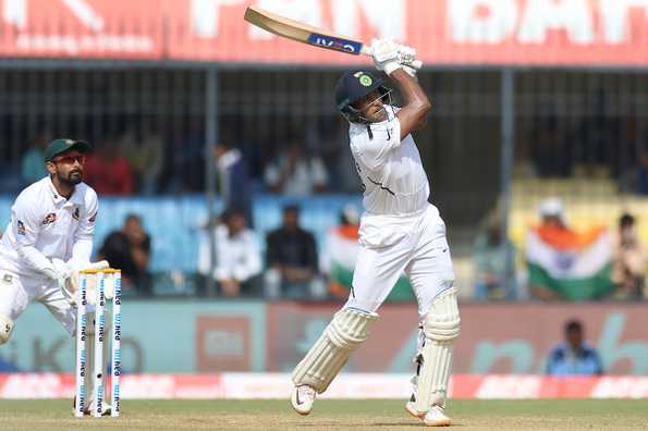 Mayank Agarwal hit 21 fours and 3 sixes till Tea on Day 2.