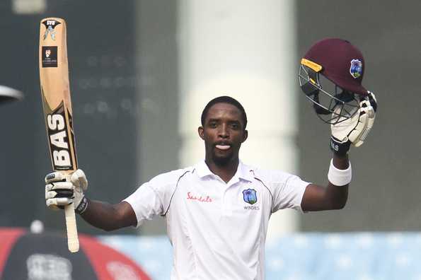 Brooks made 111 to help West Indies take a 90-run first-innings lead.