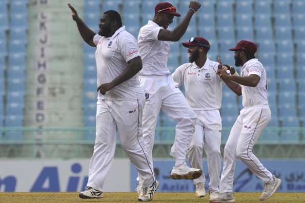 West Indies took less than 30 minutes to wrap up Afghanistan's second innings on third morning.