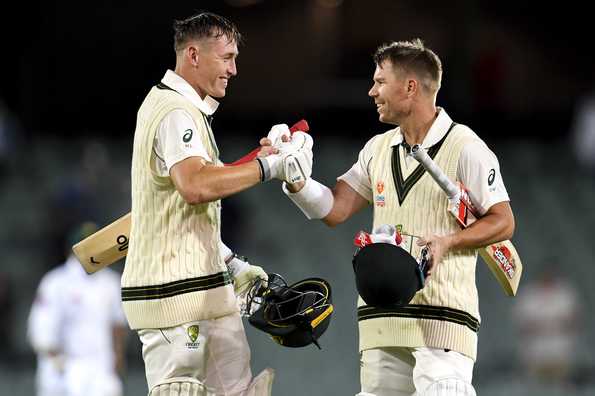 The Warner-Labuschagne stand inches closer to the 300-run mark against a hapless Pakistan attack 