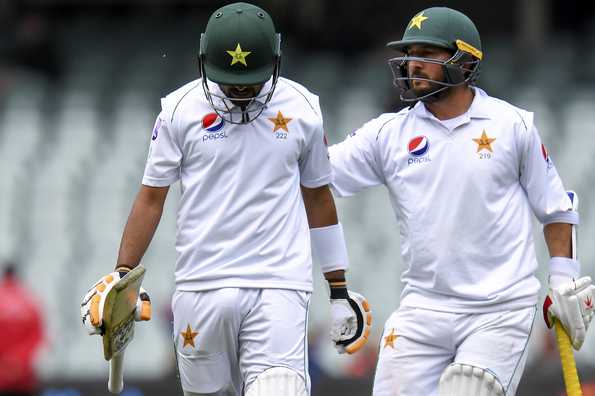 Babar Azam was dismissed for 97 after a defiant stand with Yasir Shah