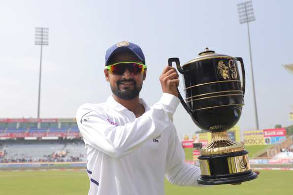 Nadeem made his Test debut in front of his home crowd in Ranchi.