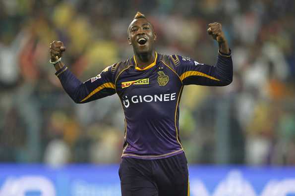 'Muscle Man' Andre Russell took two early wickets to dent KXIP's chase.