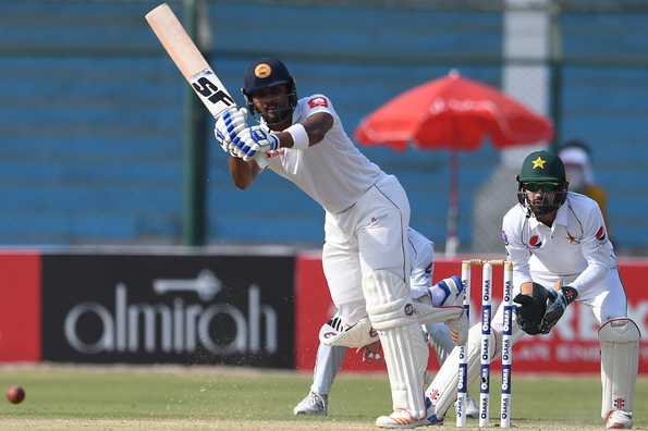 Chandimal made 74 on the second day.