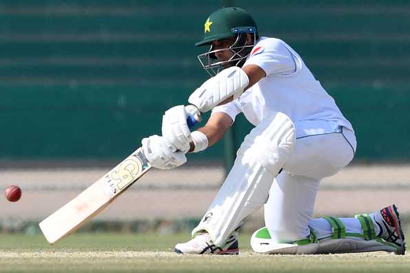 Abid Ali slogging his way to a very attractive fifty