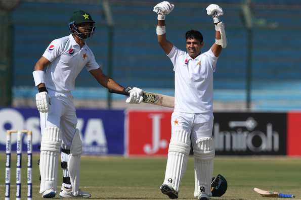 Pakistan ended the day on 395 for 2 with a lead of 315 after centuries from Shan Masood and Abid Ali.