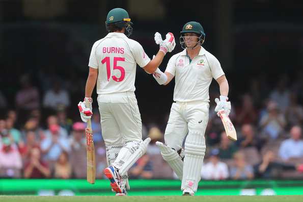 Warner and Burns would look to build on Australia's lead of 243. 