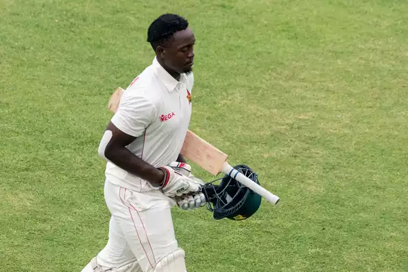 Kasuza was hit on the helmet while fielding at short leg in the first Test against Sri Lanka.