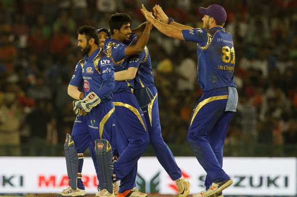 Bumrah finished with figures of 3 for 26 as MI completed a 25-run win