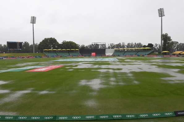 The unrelenting overnight rain forced the authorities to pull the plug on the game.