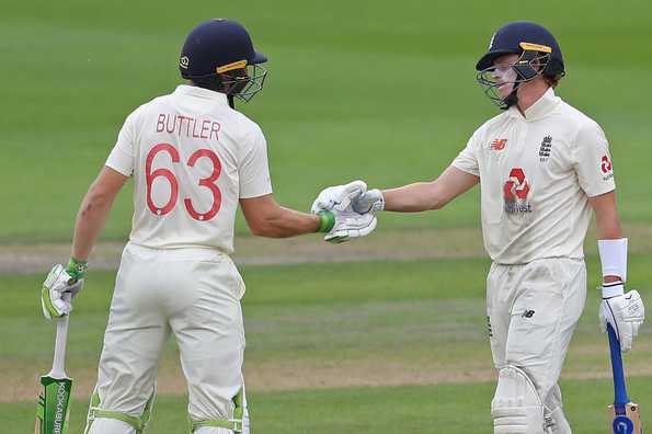 Pope and Buttler put on an unbeaten 136-run partnership for the fifth wicket