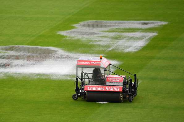 Persistent rain washes play on Day 4 in Manchester