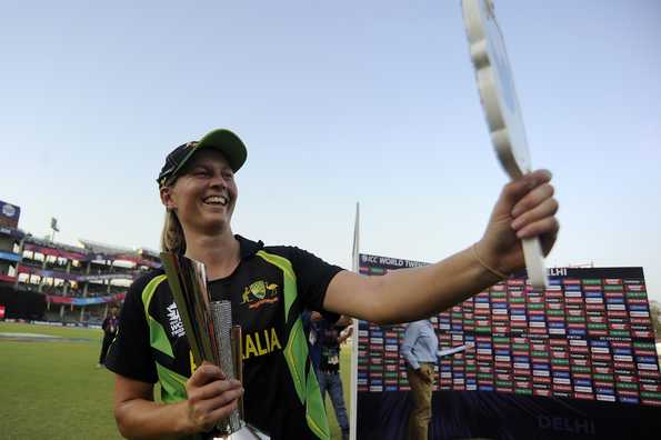 "England had momentum in the first 10 overs and then we wrestled it back in the next five," said Lanning.