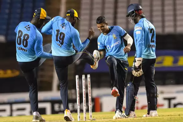 St Lucia Zouks' bowlers bundled out the opposition for a mere 55 runs. Photo Credit - CPL Website