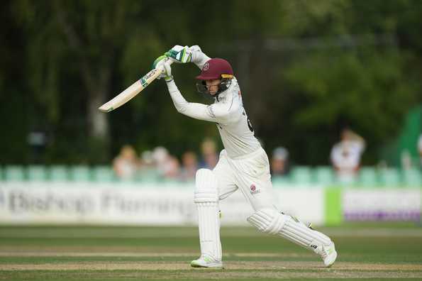 Edward Byrom's 117 was the mainstay of Somerset's first-innings total of 301.