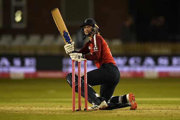 Amy Jones scored a half-century to play a key role in England going 4-0 up