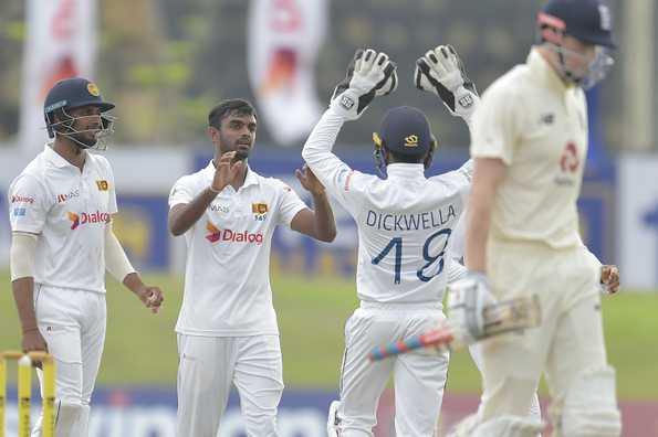 Lasith Embuldeniya bagged two wickets as England were chasing a paltry total.